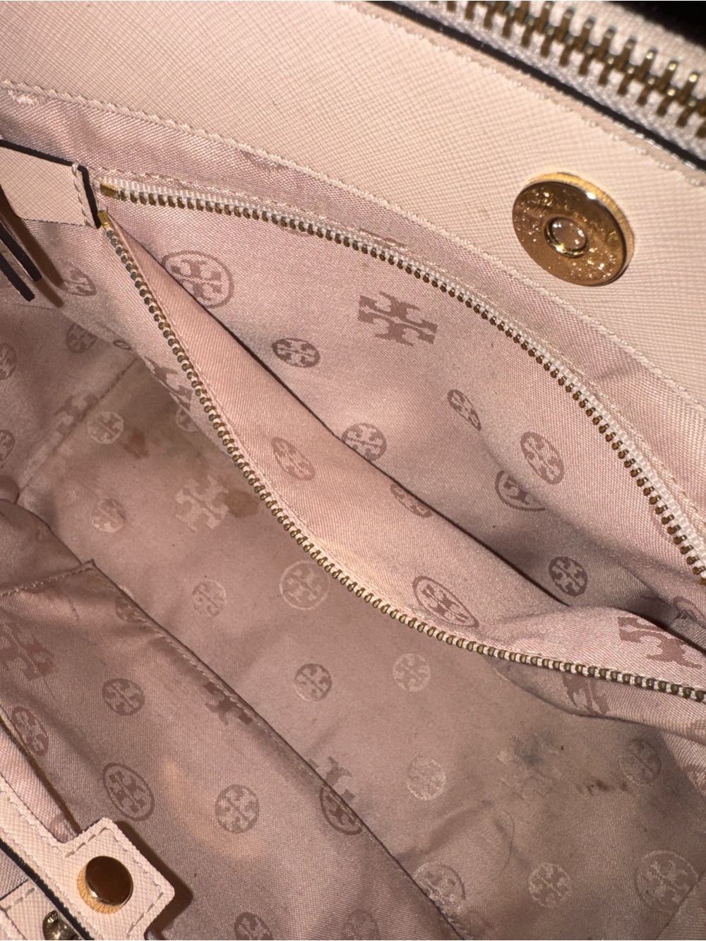 Tory Burch Bag Robinson Pink Leather Embroidered Floral Applique Satchel - Picture 14 of 17